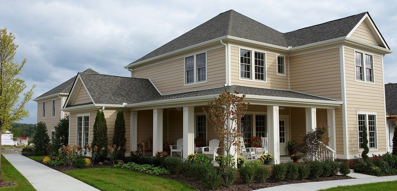 Beautiful exterior with vinyl siding